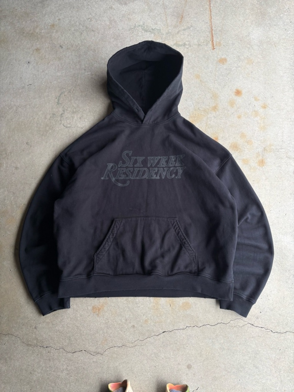 Grunge Six Week Residency Black Hooded Sweatshirt